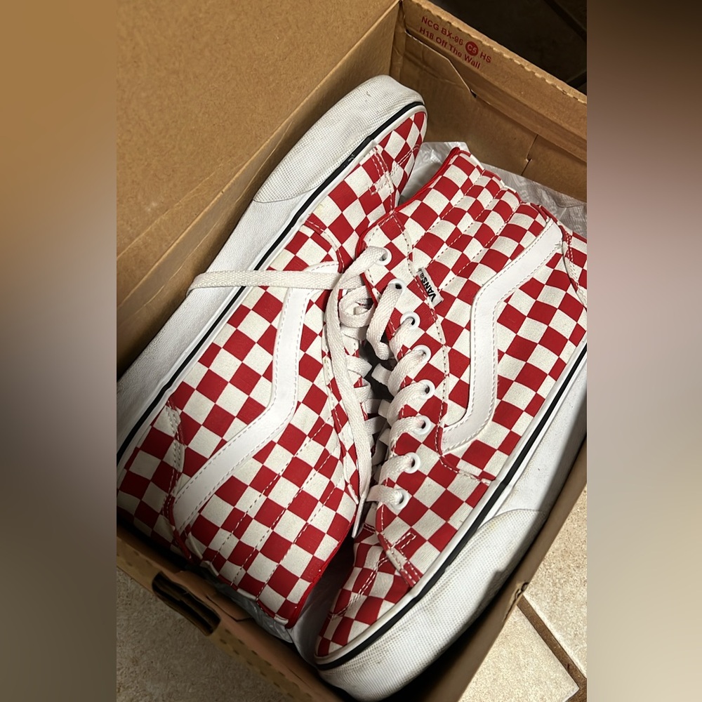 High top checkered VANS